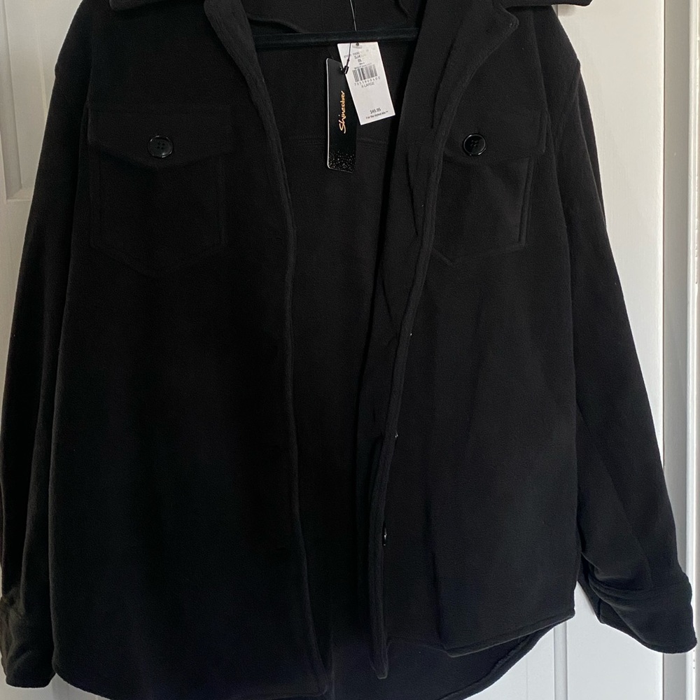 Black over sized shacket